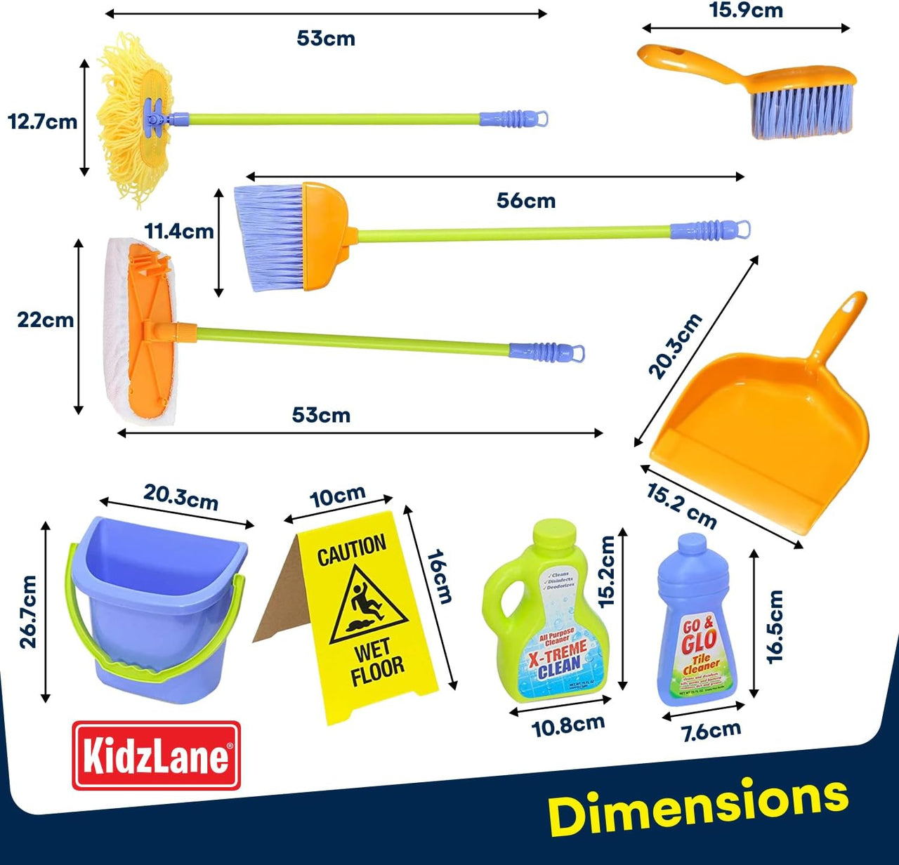 kidzlane Kids Deluxe Cleaning Playset - 3YRS+ - liquidation.store