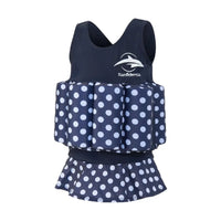 Thumbnail for Konfidence Kids Floatsuit Navy Polka Dot 12 - 24M - liquidation.store
