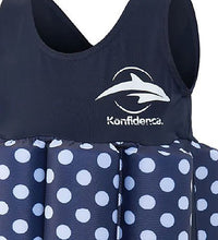 Thumbnail for Konfidence Kids Floatsuit Navy Polka Dot 12 - 24M - liquidation.store