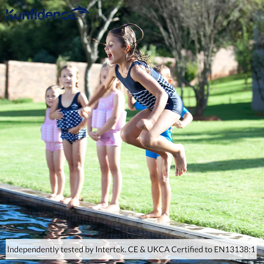 Konfidence Kids Girls Floatsuit Buoyancy Swimsuit Pink Sea Friends - 1 - 3 YRS - liquidation.store