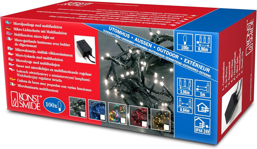 Konstsmide Christmas Fairy Lights Plug In/Indoor or Outdoor (100 Bulbs) - liquidation.store