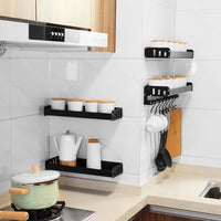 Thumbnail for Large Kitchen Floating Shelves Storage Unit - Black LC9 - 50G - liquidation.store