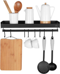 Thumbnail for Large Kitchen Floating Shelves Storage Unit - Black LC9 - 50G - liquidation.store