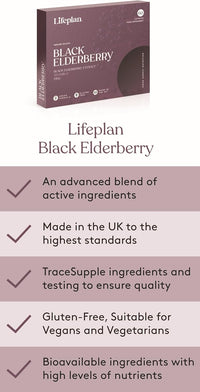 LIFEPLAN Black Elderberry 60 Capsules – Immune System Support - liquidation.store