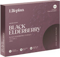 LIFEPLAN Black Elderberry 60 Capsules – Immune System Support - liquidation.store