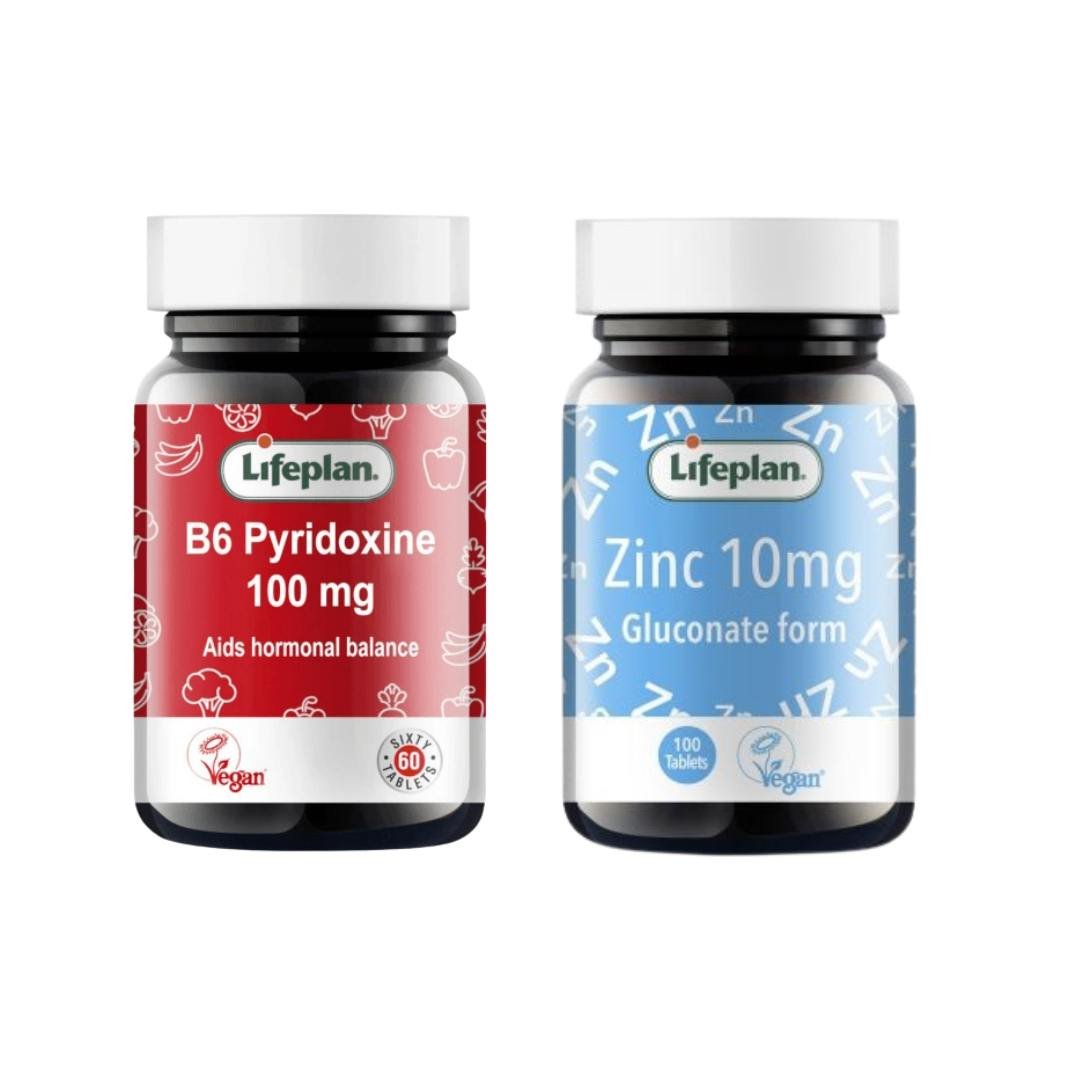 LifePlan Zinc Gluconate & Vitamin B6 Pyridoxine - 2 Pack - liquidation.store