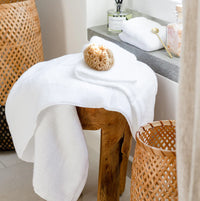 Lunar Oceans Plush Cotton Bath Towels (L) - Blue (3 Pack)