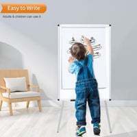 Thumbnail for Light Melamine Tripod Whiteboard/Flipchart Easel 90 x 60 cm - liquidation.store