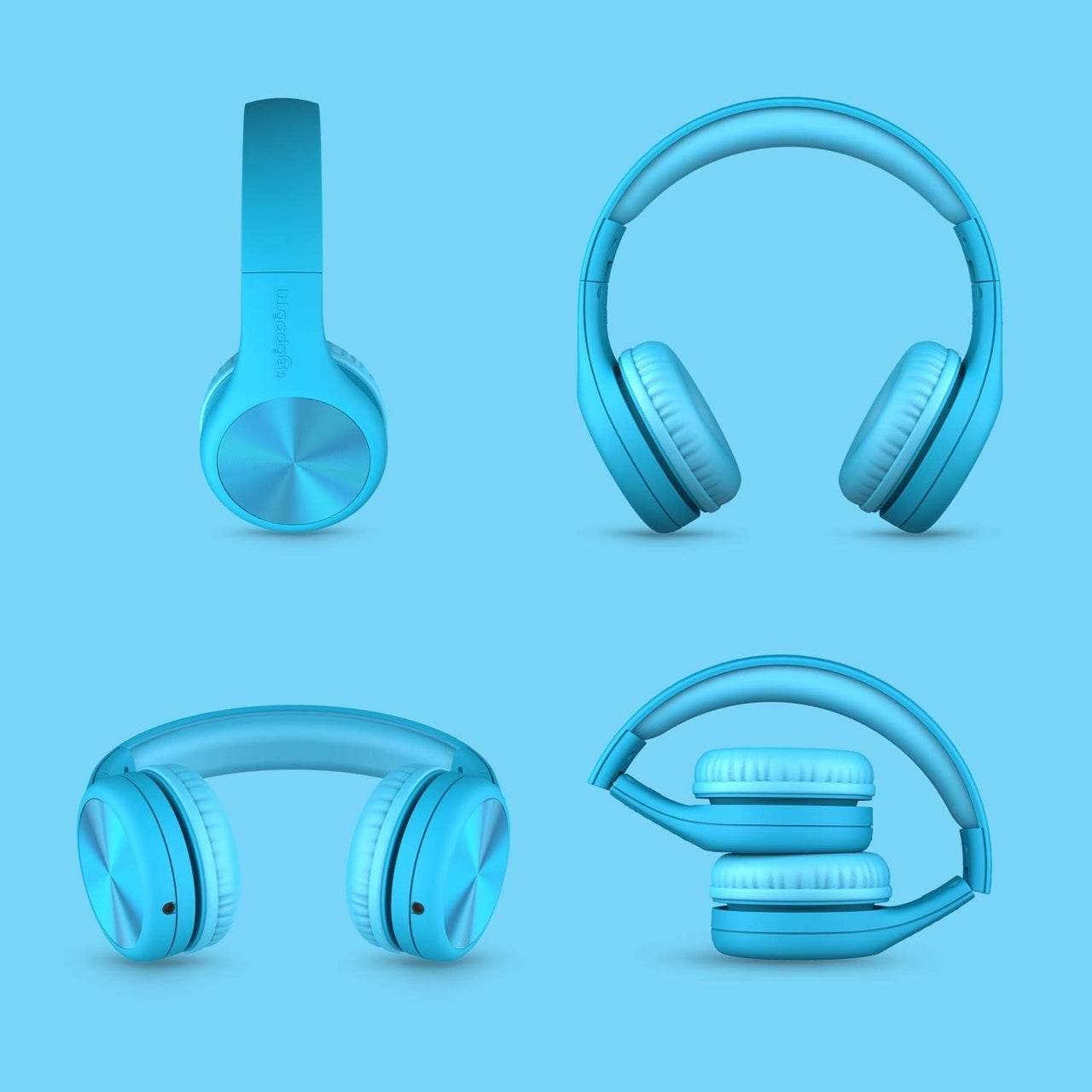 LilGadgets Connect+ Pro Wired Kids Headphones Blue – liquidation.store
