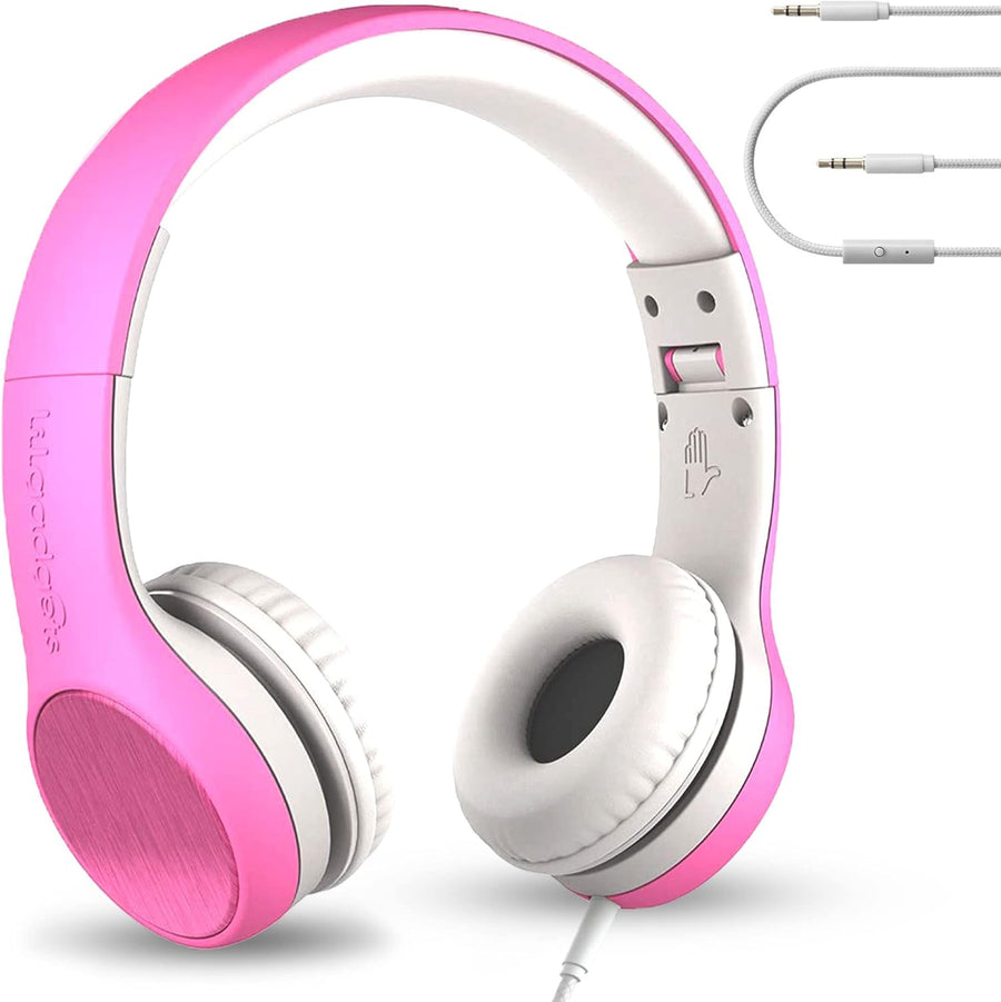 LilGadgets Connect+ Style Wired Headphones for Kids - Pink - liquidation.store