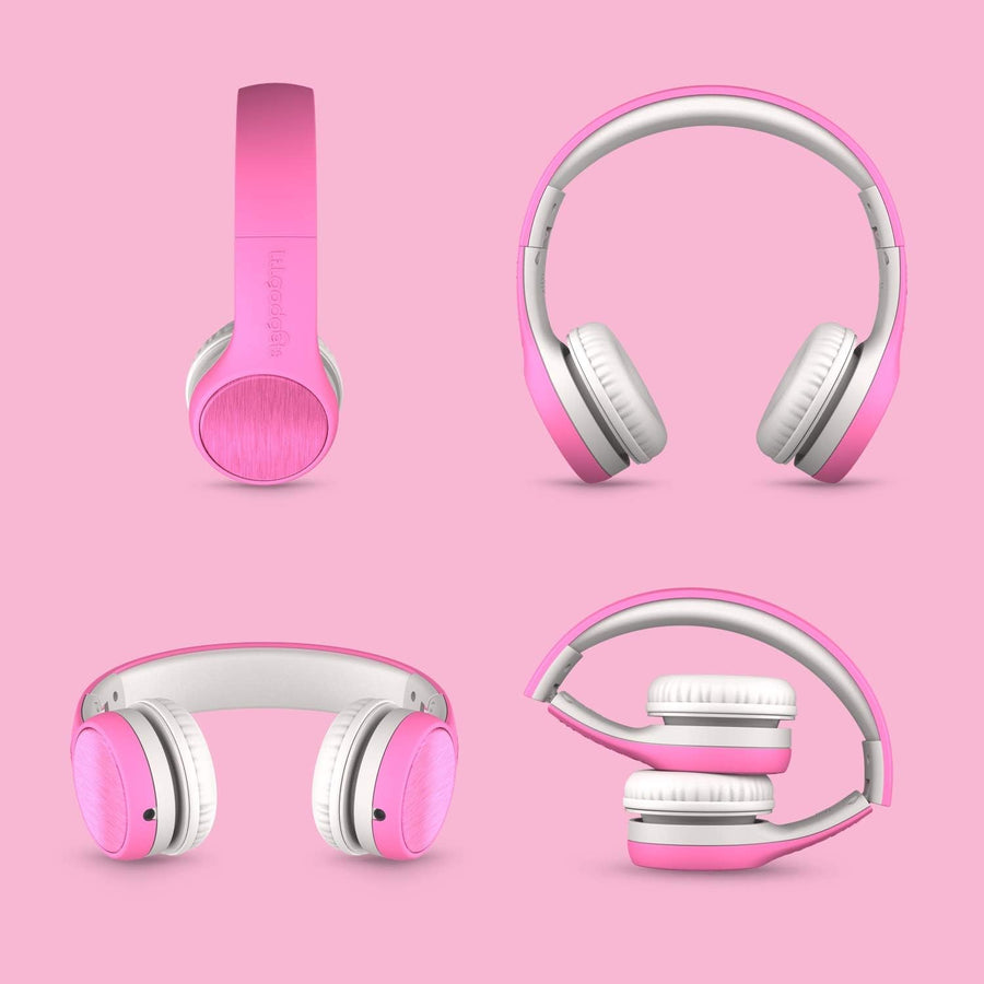 LilGadgets Connect+ Style Wired Headphones for Kids - Pink - liquidation.store