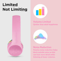 LilGadgets Connect+ Style Wired Kids Headphones - Pink Doughnuts - liquidation.store