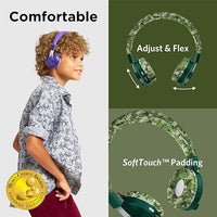 Thumbnail for LilGadgets Untangled Pro Wireless Bluetooth Headphones - Green Camo - liquidation.store