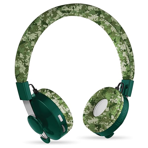 LilGadgets Untangled Pro Wireless Bluetooth Headphones - Green Camo - liquidation.store