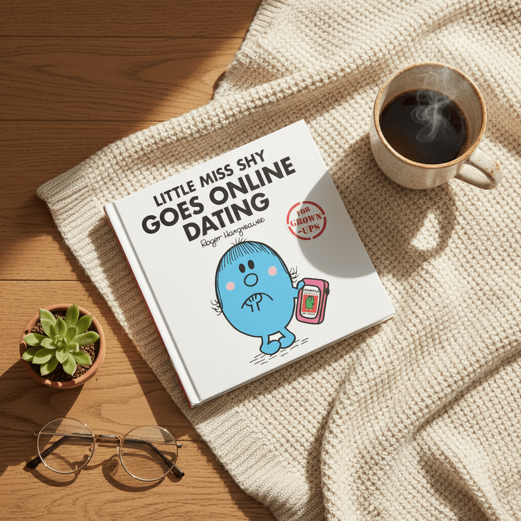 Little Miss Shy Goes Online Dating Hardcover Book - liquidation.store