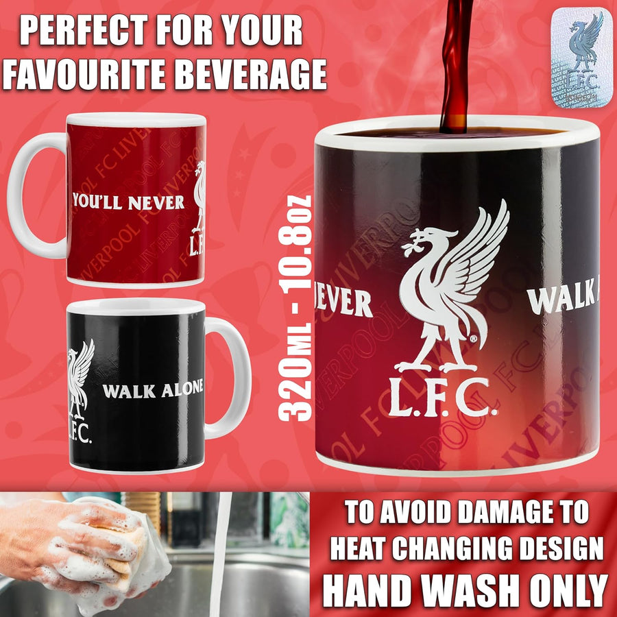 Liverpool F.C Ceramic Heat Colour Changing Mug - 320ml - liquidation.store