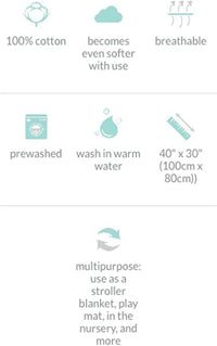 Thumbnail for Lulujo 100% Cotton Cellular Baby Blanket - Yellow - liquidation.store