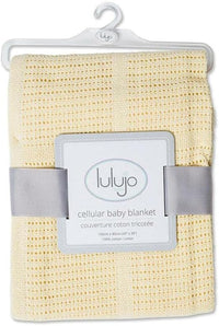 Thumbnail for Lulujo 100% Cotton Cellular Baby Blanket - Yellow - liquidation.store