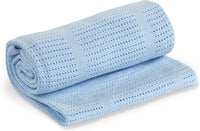 Thumbnail for lulujo Baby Cellular Baby Blanket - Blue - liquidation.store