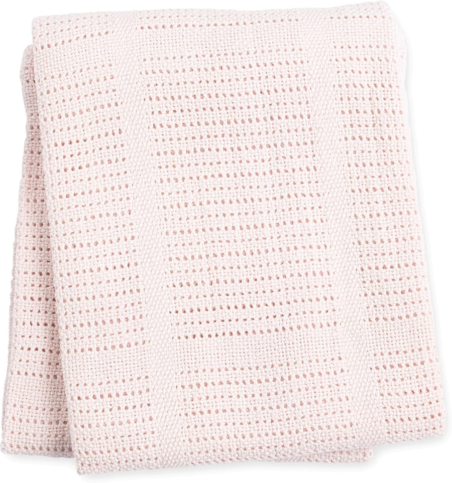 lulujo Baby Cellular Baby Blanket - Pink - liquidation.store