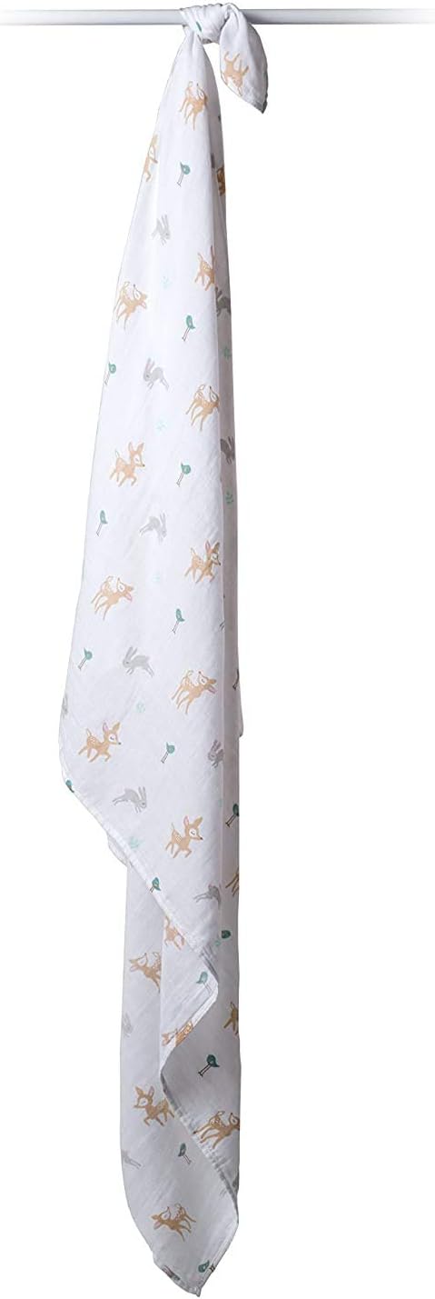 Lulujo Baby Muslin Swaddle Blanket – Little Fawn - liquidation.store