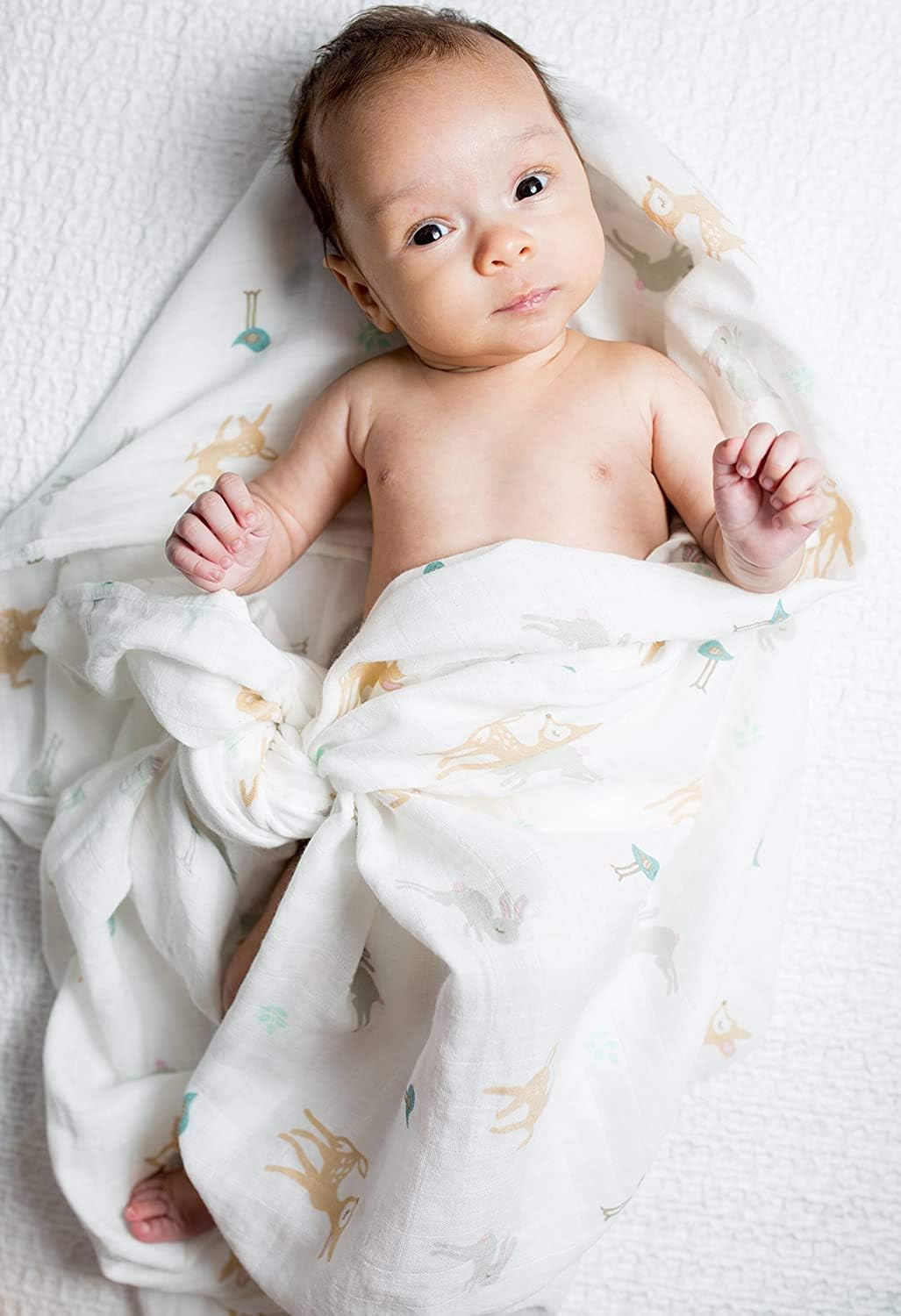 Lulujo Baby Muslin Swaddle Blanket – Little Fawn –