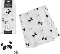 Thumbnail for Lulujo Bamboo Swaddle Blanket Modern Collection (Panda) - liquidation.store