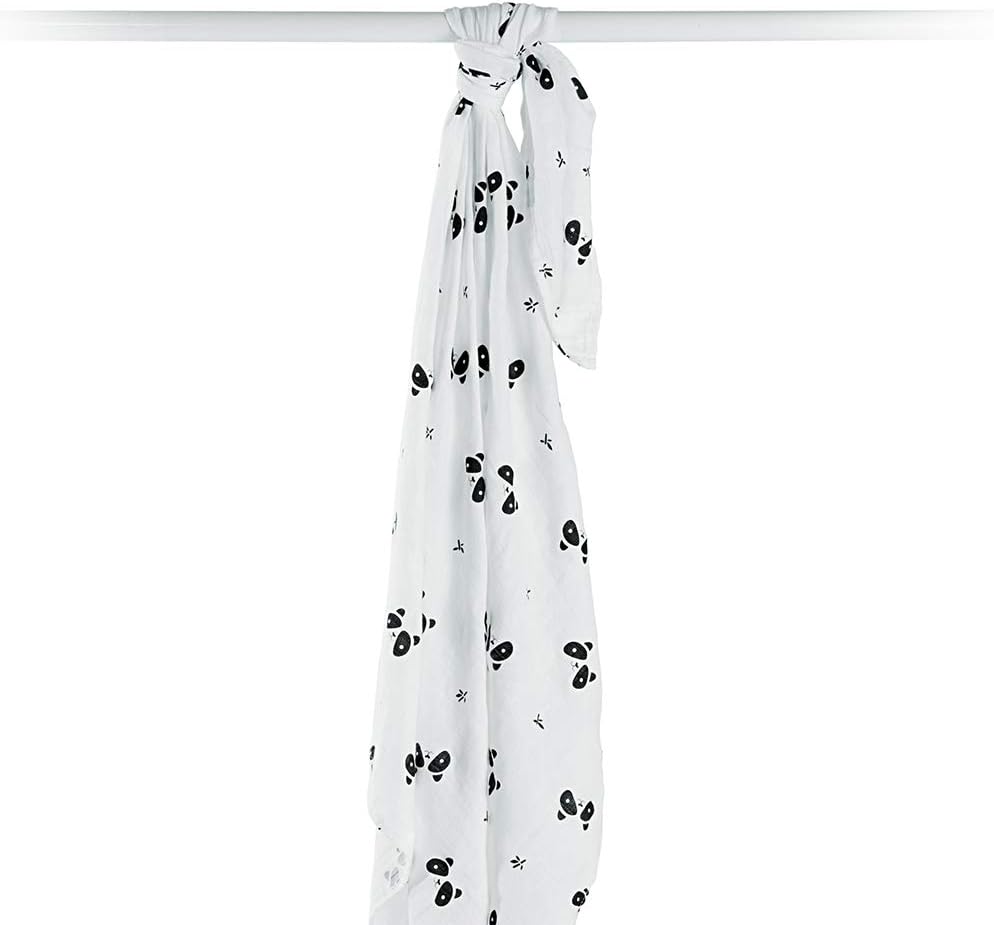 Lulujo Bamboo Swaddle Blanket Modern Collection (Panda) - liquidation.store