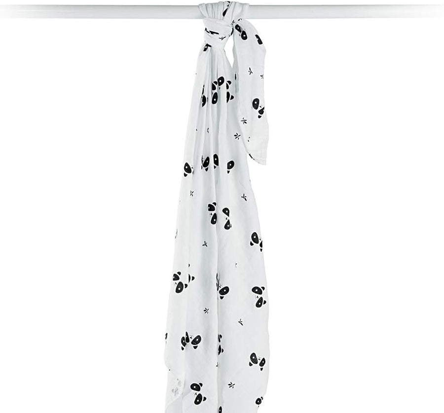 Lulujo Bamboo Swaddle Blanket Modern Collection (Panda) - liquidation.store