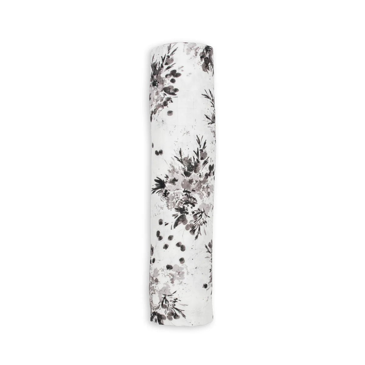 Lulujo Black Floral Bamboo Swaddle Blanket - liquidation.store