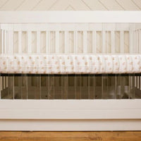 Lulujo - Cotton Muslin Cot Sheet - Rainbows - liquidation.store