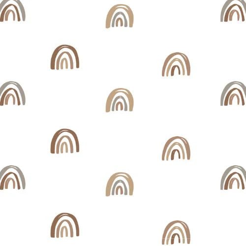 Lulujo - Cotton Muslin Cot Sheet - Rainbows - liquidation.store