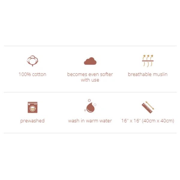 Lulujo Muslin Security Blanket (Dreamland - Pack of 2) - liquidation.store