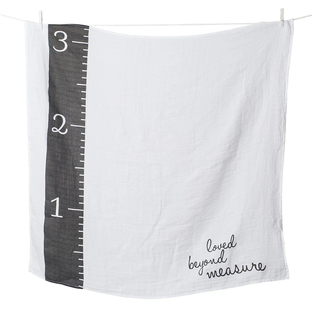 Lulujo Muslin Swaddle & Cards Gift Set- Loved Beyond Measure - liquidation.store