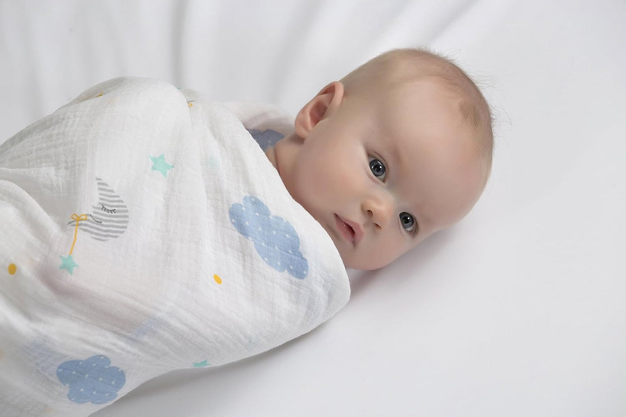 Lulujo Muslin Swaddle (Dreamland) - liquidation.store