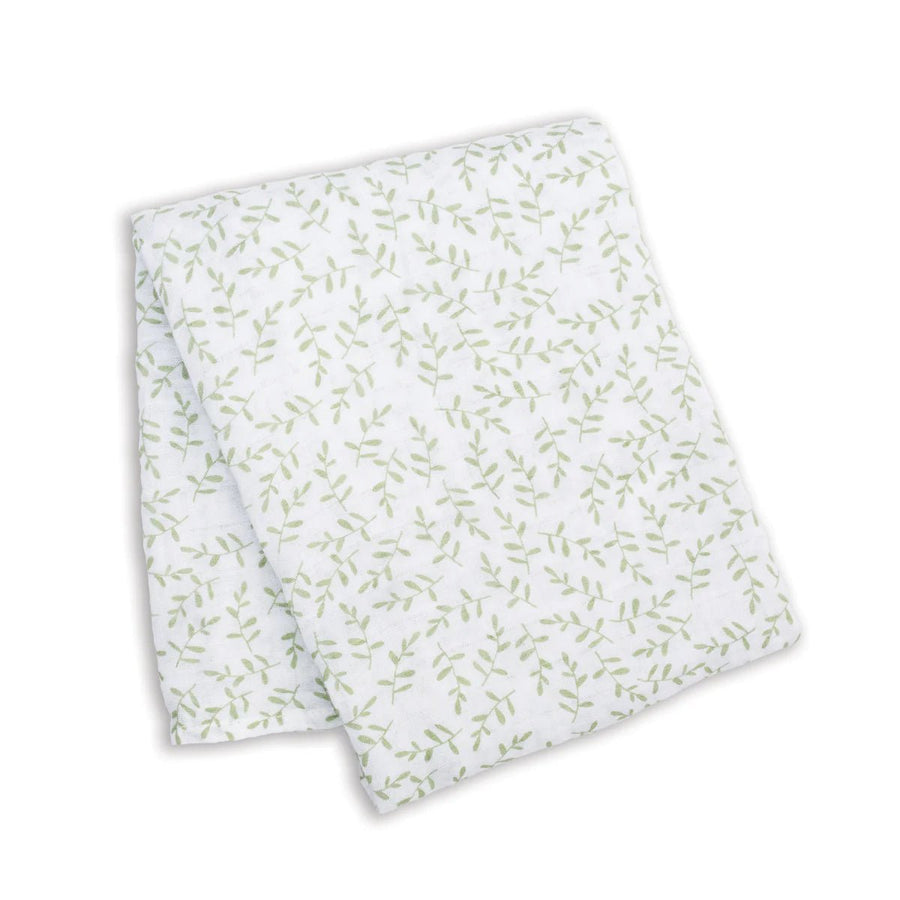 Lulujo Muslin Swaddle - Greenery (100cm x 100cm) - liquidation.store
