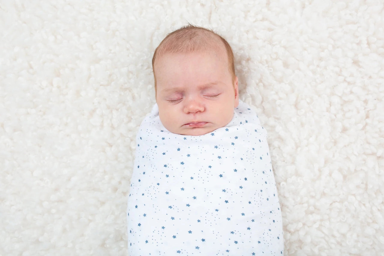 Lulujo Muslin Swaddle - Stars (100cm x 100cm) - liquidation.store