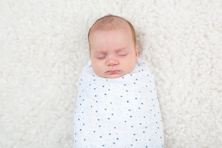 Lulujo Muslin Swaddle - Stars (100cm x 100cm) - liquidation.store
