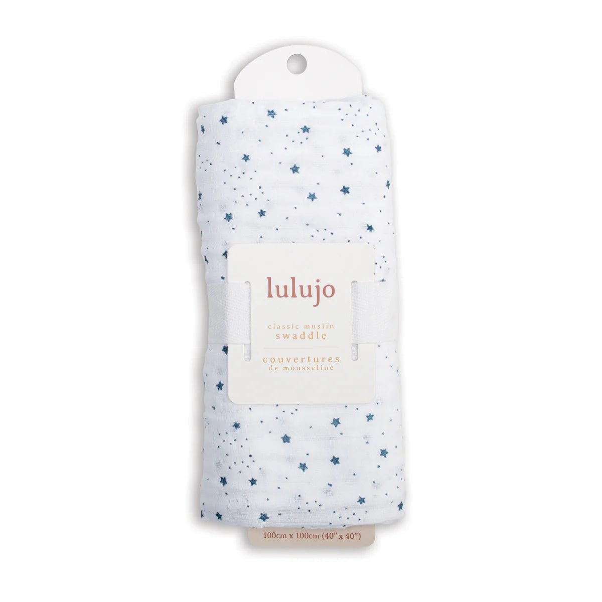 Lulujo Muslin Swaddle - Stars (100cm x 100cm) - liquidation.store