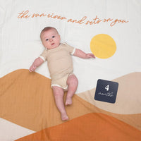 Thumbnail for Lulujo Single Cotton Baby Swaddle & Cards - Sun Rises - liquidation.store