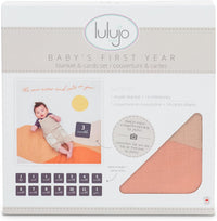 Thumbnail for Lulujo Single Cotton Baby Swaddle & Cards - Sun Rises - liquidation.store