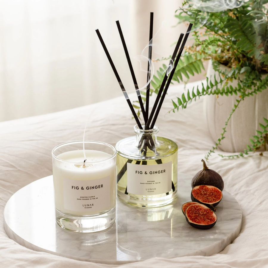 Lunar Ocean Fig & Ginger Reed Diffuser, 200ml - liquidation.store