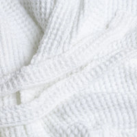 Lunar Ocean Light Waffle Bath Robe White - XL - liquidation.store
