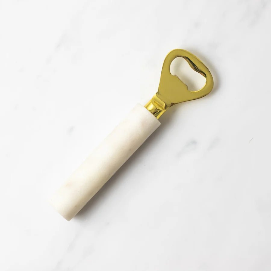Lunar Ocean Marble & Gold Bottle Opener - liquidation.store