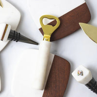 Lunar Ocean Marble & Gold Bottle Opener - liquidation.store