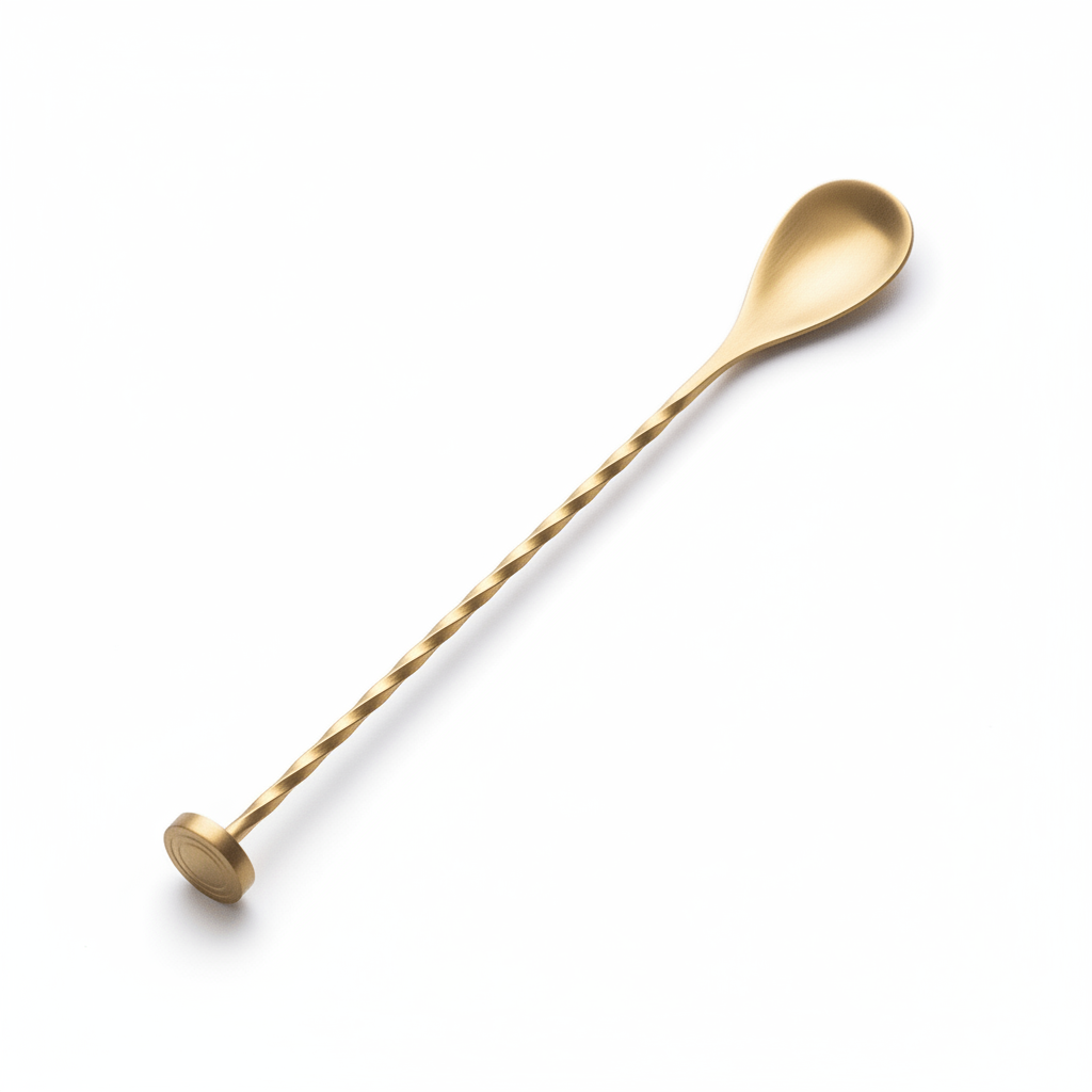 Lunar Oceans Cocktail Bar Spoon - Gold