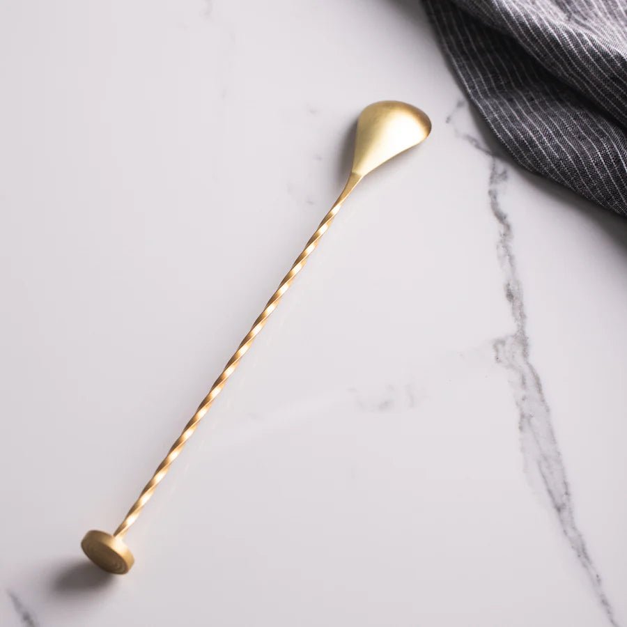 Lunar Oceans Cocktail Bar Spoon - Gold (3 Pack) - liquidation.store