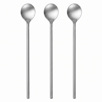 Lunar Oceans Cocktail Bar Spoon - Silver (3 Pack) - liquidation.store