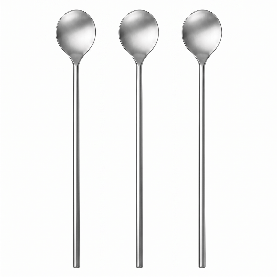 Lunar Oceans Cocktail Bar Spoon - Silver (3 Pack) - liquidation.store
