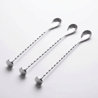 Lunar Oceans Cocktail Bar Spoon - Silver (3 Pack) - liquidation.store